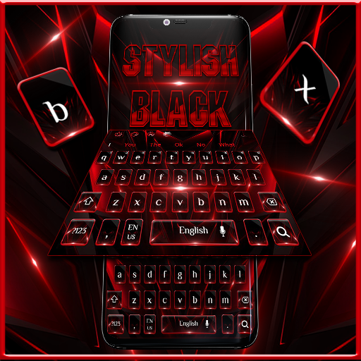 Classic Business Red Black Keyboard icon