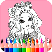 How to draw Ever After High characters icon