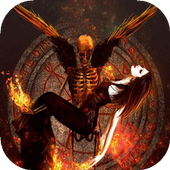 Fallen angel live wallpaper icon