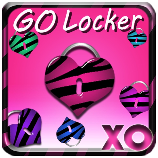 Pink Zebra Theme 4 GO Locker icon