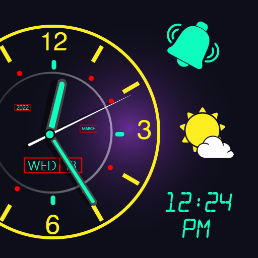 Smart Night Clock Lock icon