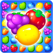 fruit &amp; cat match 3 icon