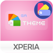 GALAXY XPERIA Theme | JUST PINK 🎨Design For SONY icon