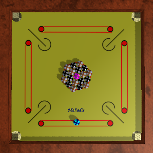 Ball Carrom Board 3D icon