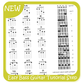 Easy Bass Guitar Tutorial Step by Step icon