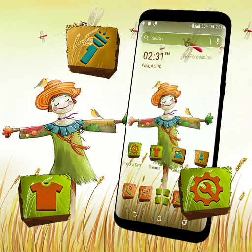 Cute Scarecrow Launcher Theme icon