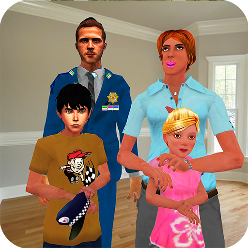 Virtual Dad Police Family Games icon