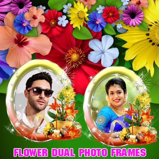 Flower Dual Photo Frames icon
