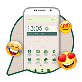 Launcher theme for Whatsapp أيقونة