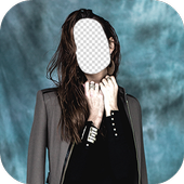 Woman Jacket Photo Montage icon