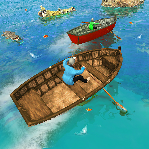 River Crossing Boat Racing: Paddle Driving Games icon