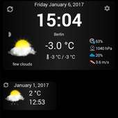 Weather & Clock Widget on 9Apps