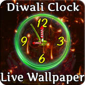 Diwali Clock live Wallpaper icon