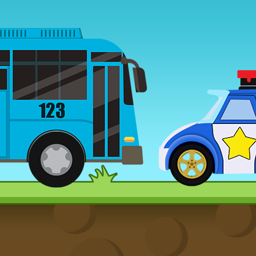 Little Bus and Police Car Hill icon