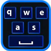 Neon Blue Keyboard on 9Apps
