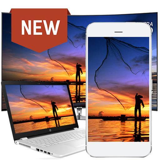 Screen mirroring with tv icon
