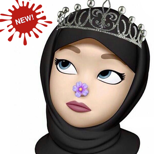 Cute Memoji Hijab Muslim Stickers - WAStickersApp icon