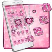 Love Pink heart theme on 9Apps