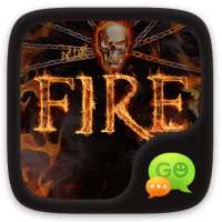 (FREE) GO SMS PRO FIRE THEME on 9Apps