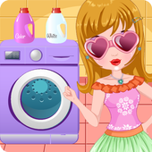 Home Laundry games For Girls  - Puppy Friends icon