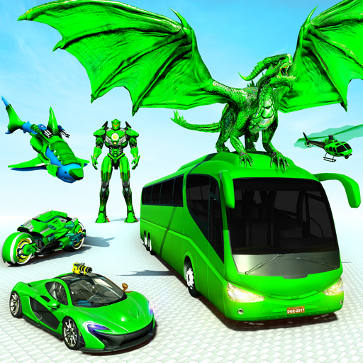Flying Bus Robot Car Transform icon