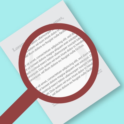 عدسة مكبرة أيقونة