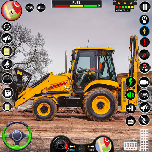 آلة البناء الثقيلة سيم أيقونة