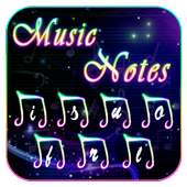 Music Notes Keyboard Theme on 9Apps