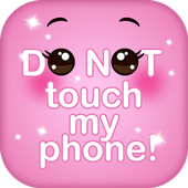 Dont Touch My Phone Girly HD Lock Screen icon