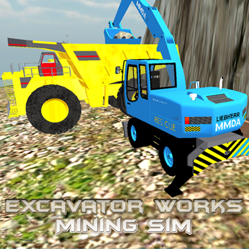 Excavator Works Mining Sim icon