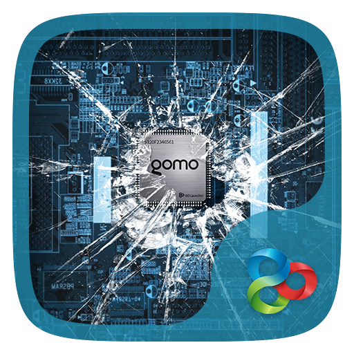 Broken Glass Parallax Go Launcher Theme icon