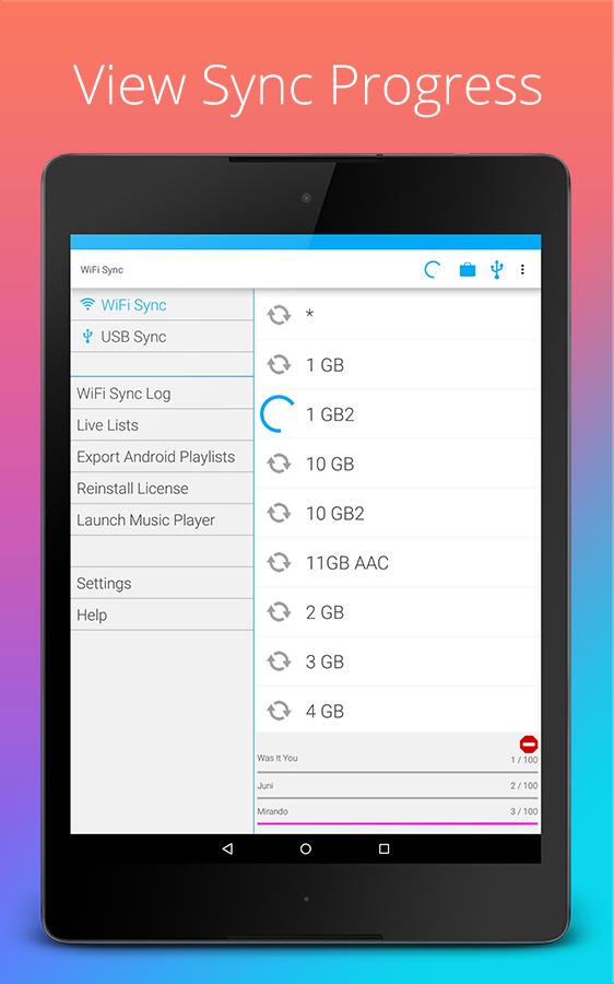 iSyncr: Sync iTunes to Android скриншот 10
