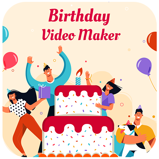 Birthday Effect Photo Video Maker with Music icon