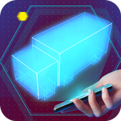 Cubic World Hologram icon