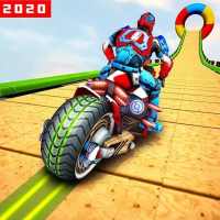 Robot Speed Hero GT Stunt Racing: Mega Ramps Games