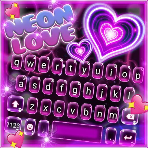 Neon Love - Keyboard Theme icon