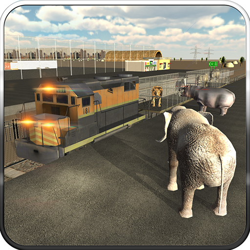 Wild Animal Transport Train 3D icon