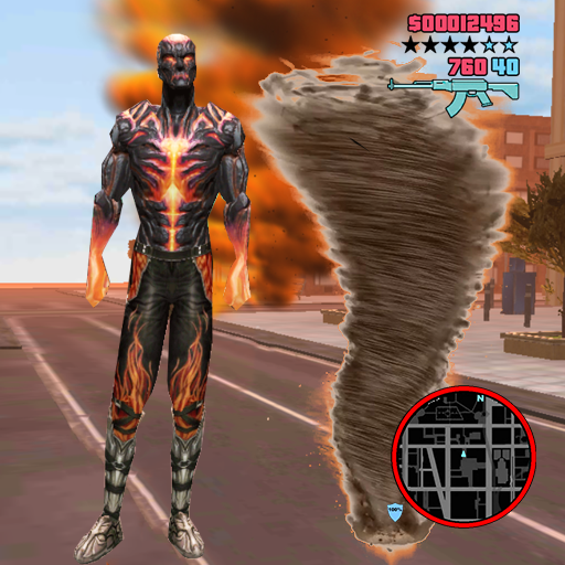 Immortal Tornado Flame Hero Vegas Crime Vice Sim icon