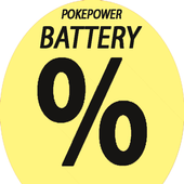 Yellow Battery Percentage icon