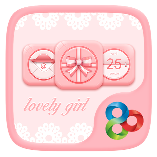 Lovely  Girl Go Launcher Theme icon