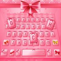 Pink Bow Keyboard Skin on 9Apps