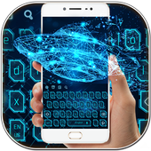 Shimmer Future Technology Keyboard Theme icon