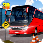 Bus Parking 3D City Drive أيقونة
