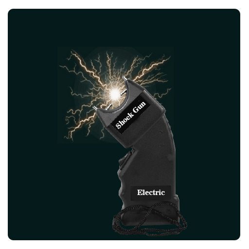 Electric shock gun Circuit icon