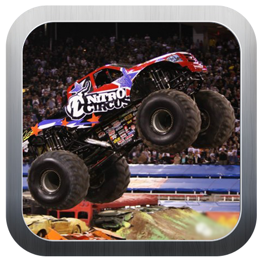 Mountain cross truck icon