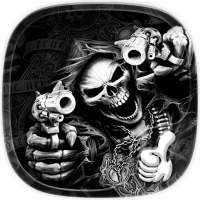 Neraka Skull dan Gun Tema on 9Apps