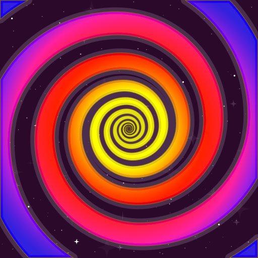 Optical illusion. Spiral icon