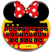 Cute Micky Bow keyboard Theme icon