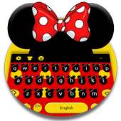 Cute Micky Bow keyboard Theme on 9Apps