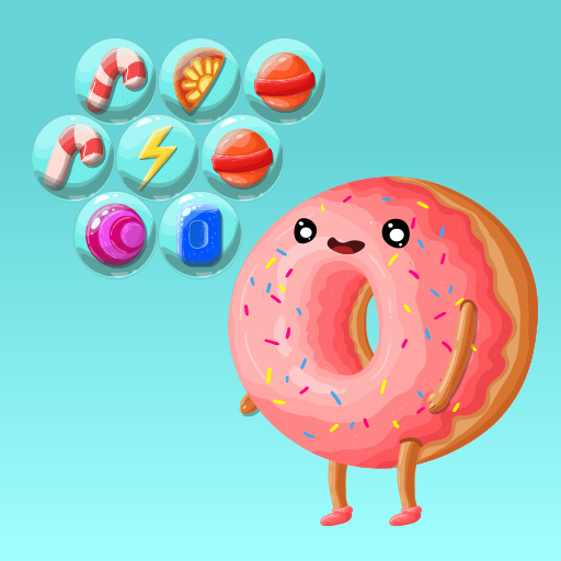 Bubbles shooter game Funny Donut icon